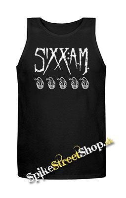 SIXX AM - Mens Vest Tank Top - čierne