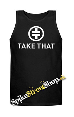 TAKE THAT - Logo - Mens Vest Tank Top - čierne