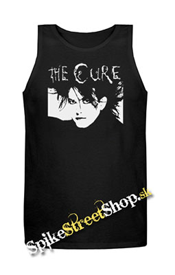 THE CURE - Robert Smith Nosferatu Portrait - Mens Vest Tank Top - čierne