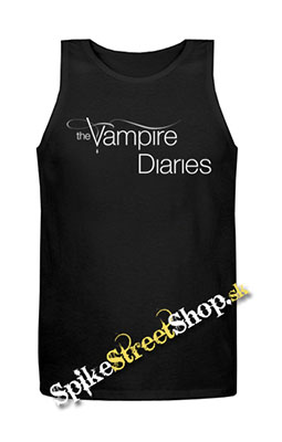 VAMPIRE DIARIES - Logo - Mens Vest Tank Top - čierne