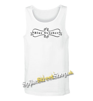 BLUE OCTOBER - Logo - Mens Vest Tank Top - biele
