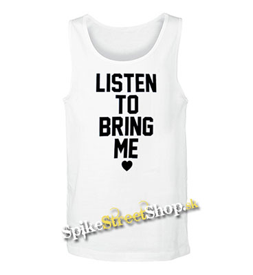BRING ME THE HORIZON - Listen To Bring Me - Mens Vest Tank Top - biele