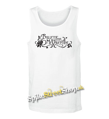 BULLET FOR MY VALENTINE - Logo - Mens Vest Tank Top - biele