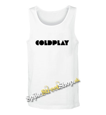 COLDPLAY - Logo - Mens Vest Tank Top - biele