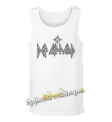 DEF LEPPARD - Logo 2 - Mens Vest Tank Top - biele