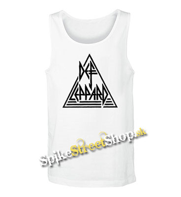 DEF LEPPARD - Logo - Mens Vest Tank Top - biele