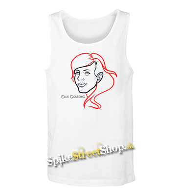 ELLIE GOULDING - Portrait - Mens Vest Tank Top - biele