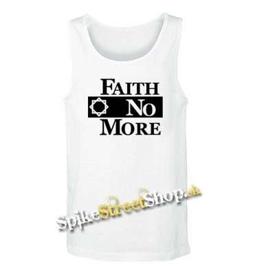 FAITH NO MORE - Logo - Mens Vest Tank Top - biele