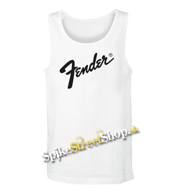 FENDER - Logo - Mens Vest Tank Top - biele