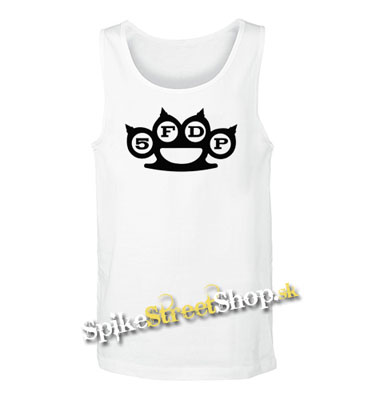 FIVE FINGER DEATH PUNCH - Knuckles - Mens Vest Tank Top - biele