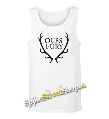 GAME OF THRONES - OURS IS THE FURY - Logo - Mens Vest Tank Top - biele