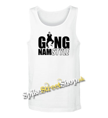 GANGNAM STYLE - Mens Vest Tank Top - biele