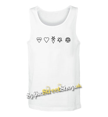HEARTAGRAM HISTORY - Mens Vest Tank Top - biele