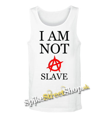 I AM NOT A SLAVE - Mens Vest Tank Top - biele