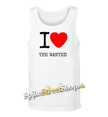 I LOVE THE WANTED - Mens Vest Tank Top - biele