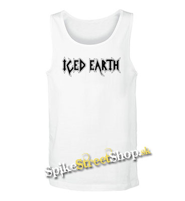 ICED EARTH - Logo - Mens Vest Tank Top - biele