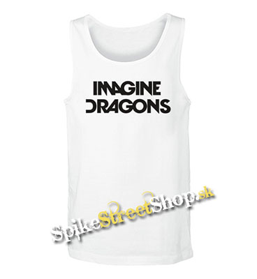 IMAGINE DRAGONS - Logo - Mens Vest Tank Top - biele