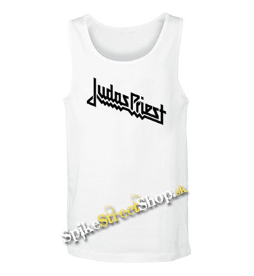 JUDAS PRIEST - Logo - Mens Vest Tank Top - biele
