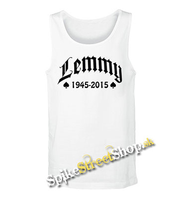 LEMMY - 1945-2015 - Mens Vest Tank Top - biele