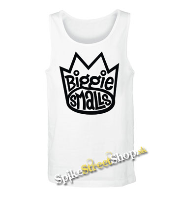 BIGGIE SMALLS - Logo - Mens Vest Tank Top - biele
