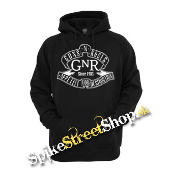 GUNS N ROSES - Appetite Slogan - čierna pánska mikina
