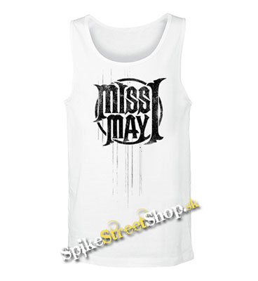 MISS MAY I - Logo -  Mens Vest Tank Top - biele