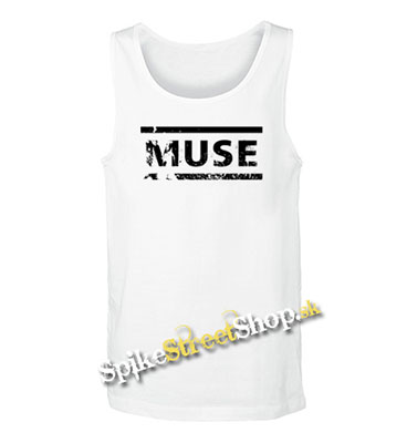 MUSE - Crash Logo -  Mens Vest Tank Top - biele