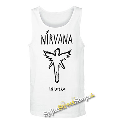 NIRVANA - In Utero -  Mens Vest Tank Top - biele