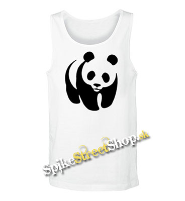 PANDA -  Mens Vest Tank Top - biele