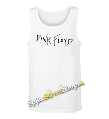 PINK FLOYD - Logo -  Mens Vest Tank Top - biele