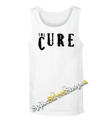 THE CURE - Logo - Mens Vest Tank Top - biele