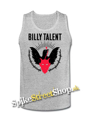 BILLY TALENT - Devil Dove - Mens Vest Tank Top - šedé