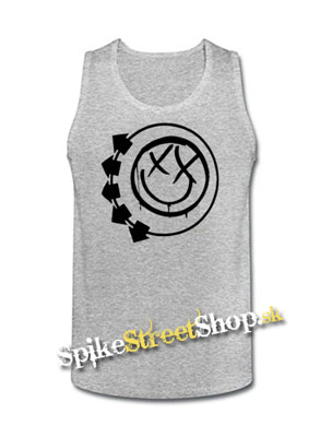 BLINK 182 - Smile - Mens Vest Tank Top - šedé