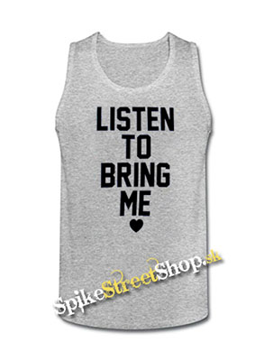 BRING ME THE HORIZON - Listen To Bring Me - Mens Vest Tank Top - biele