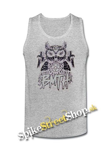 BRING ME THE HORIZON - Owl - Mens Vest Tank Top - biele