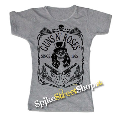 GUNS N ROSES - Since 1985 - šedé dámske tričko