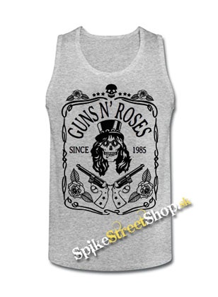 GUNS N ROSES - Since 1985 - Mens Vest Tank Top - šedé