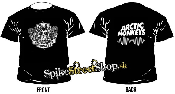 ARCTIC MONKEYS - Rose Coat Of Arms - čierne pánske tričko