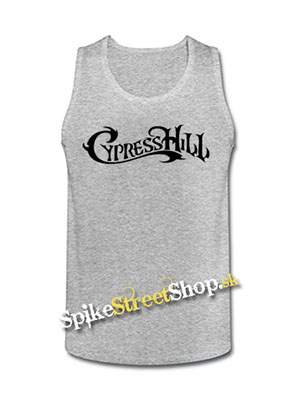CYPRESS HILL - Logo - Mens Vest Tank Top - šedé