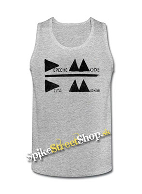 DEPECHE MODE - Delta Machine Logo - Mens Vest Tank Top - šedé