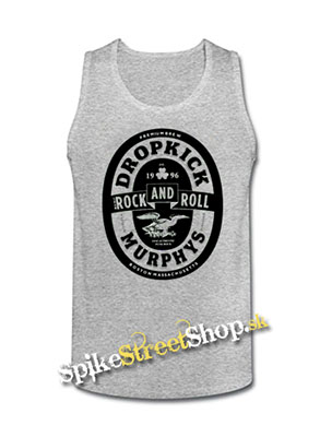 DROPKICK MURPHYS - Shamrock And Roll - Mens Vest Tank Top - šedé