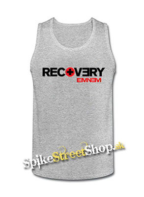 EMINEM - Recovery - Mens Vest Tank Top - šedé