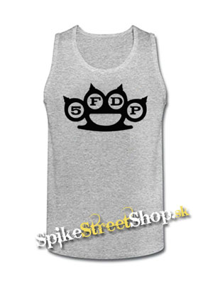 FIVE FINGER DEATH PUNCH - Knuckles - Mens Vest Tank Top - šedé