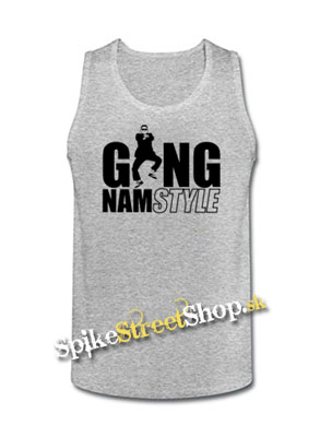GANGNAM STYLE - Mens Vest Tank Top - šedé