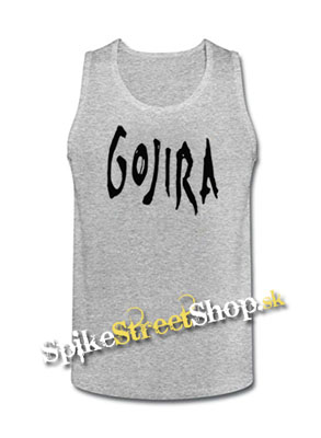 GOJIRA - Logo - Mens Vest Tank Top - šedé