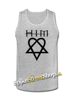 HIM HEARTAGRAM - Mens Vest Tank Top - šedé