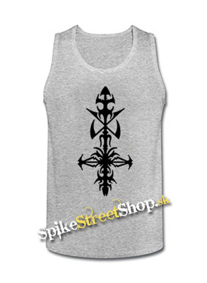 HYPOCRISY - Logo - Mens Vest Tank Top - šedé