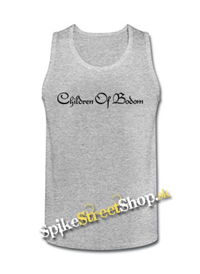 CHILDREN OF BODOM - Logo - Mens Vest Tank Top - šedé