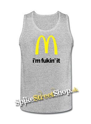 I´M FUCKIN´ IT - Mens Vest Tank Top - šedé