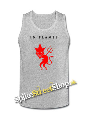 IN FLAMES - Devil - Mens Vest Tank Top - šedé